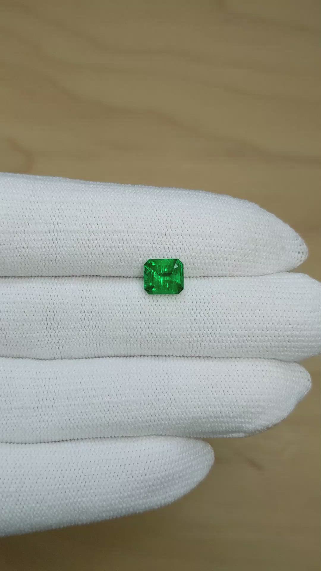 1.56 Ct. Emerald from Colombia Size Video