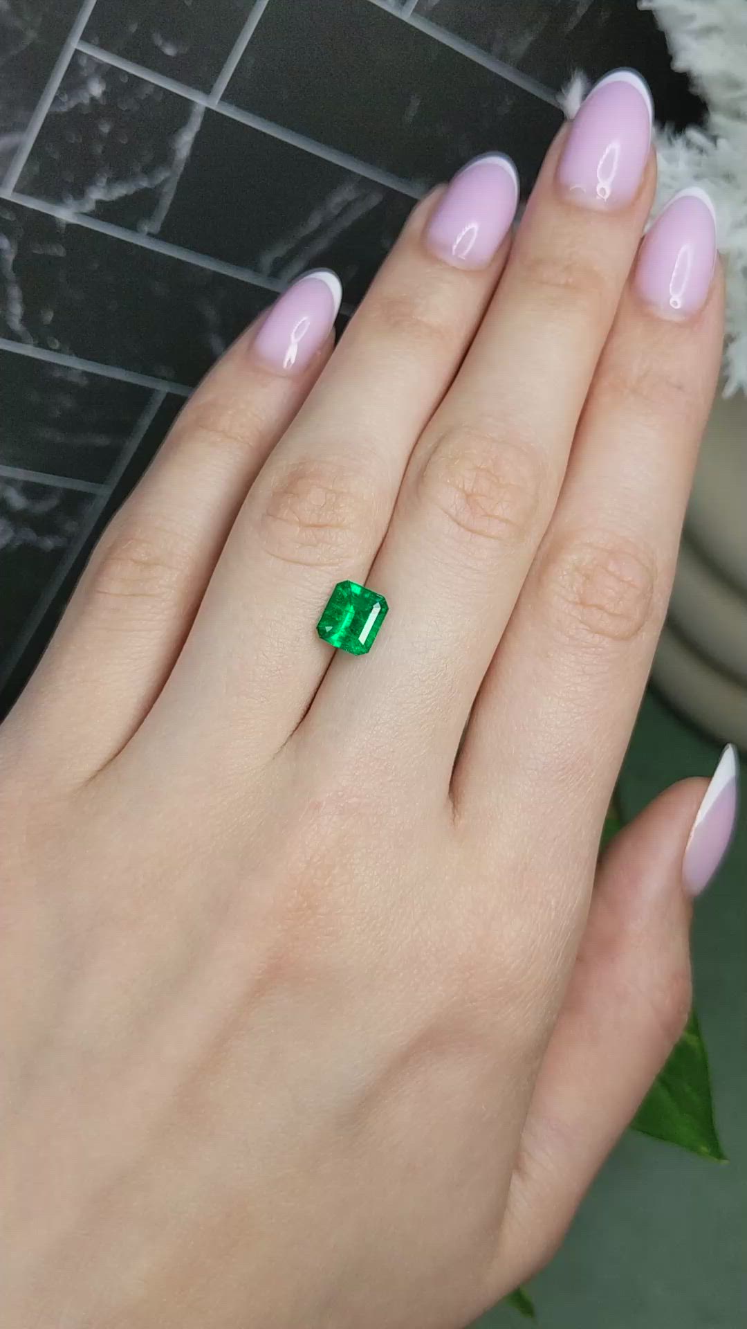 1.56 Ct. Emerald from Colombia Size Video
