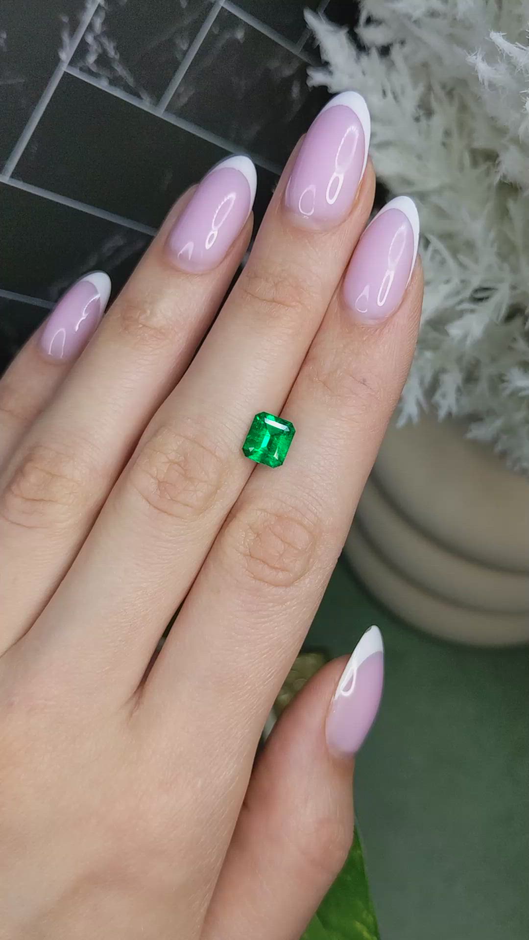 1.56 Ct. Emerald from Colombia Size Video