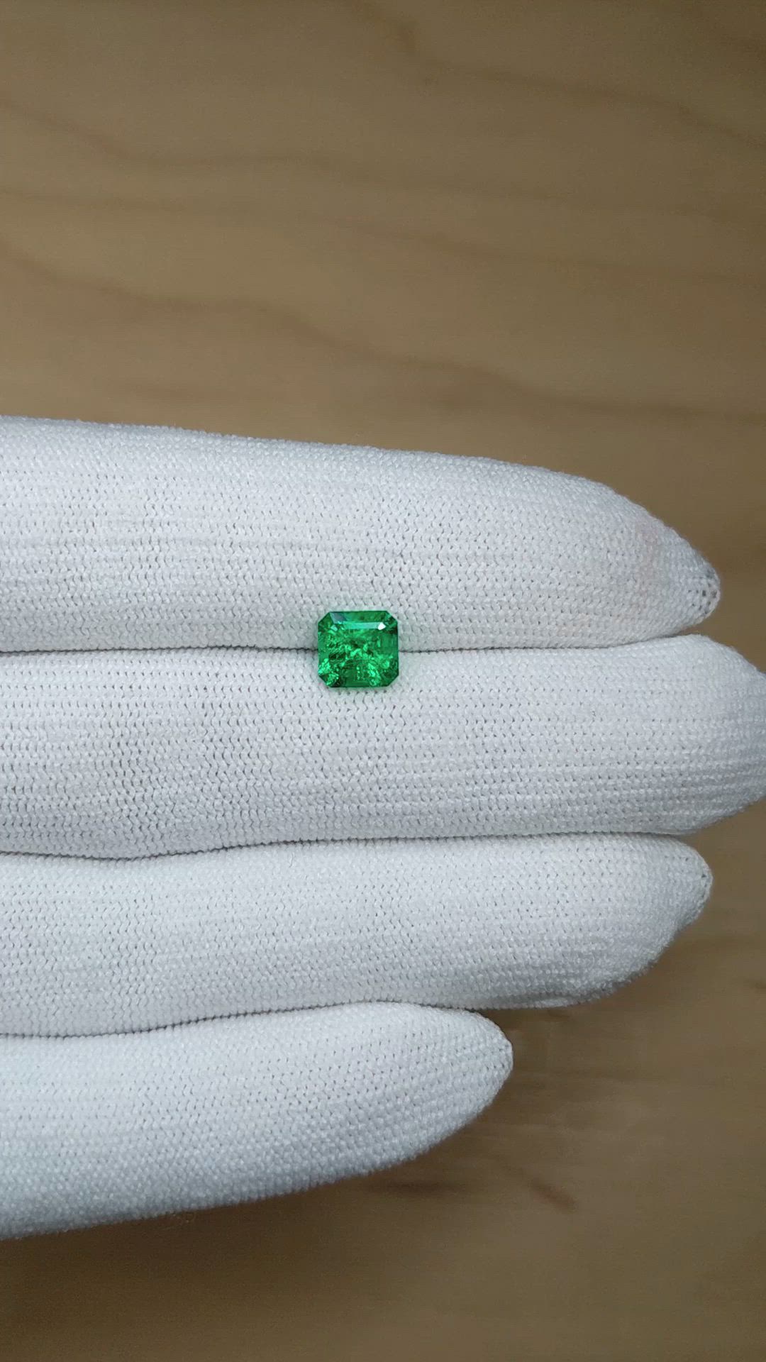 1.23 Ct. Emerald from Colombia Size Video