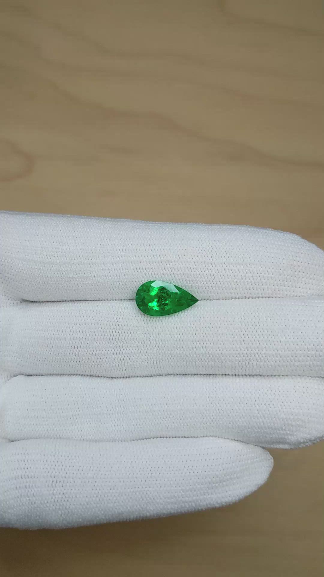 2.90 Ct. Emerald from Colombia Size Video
