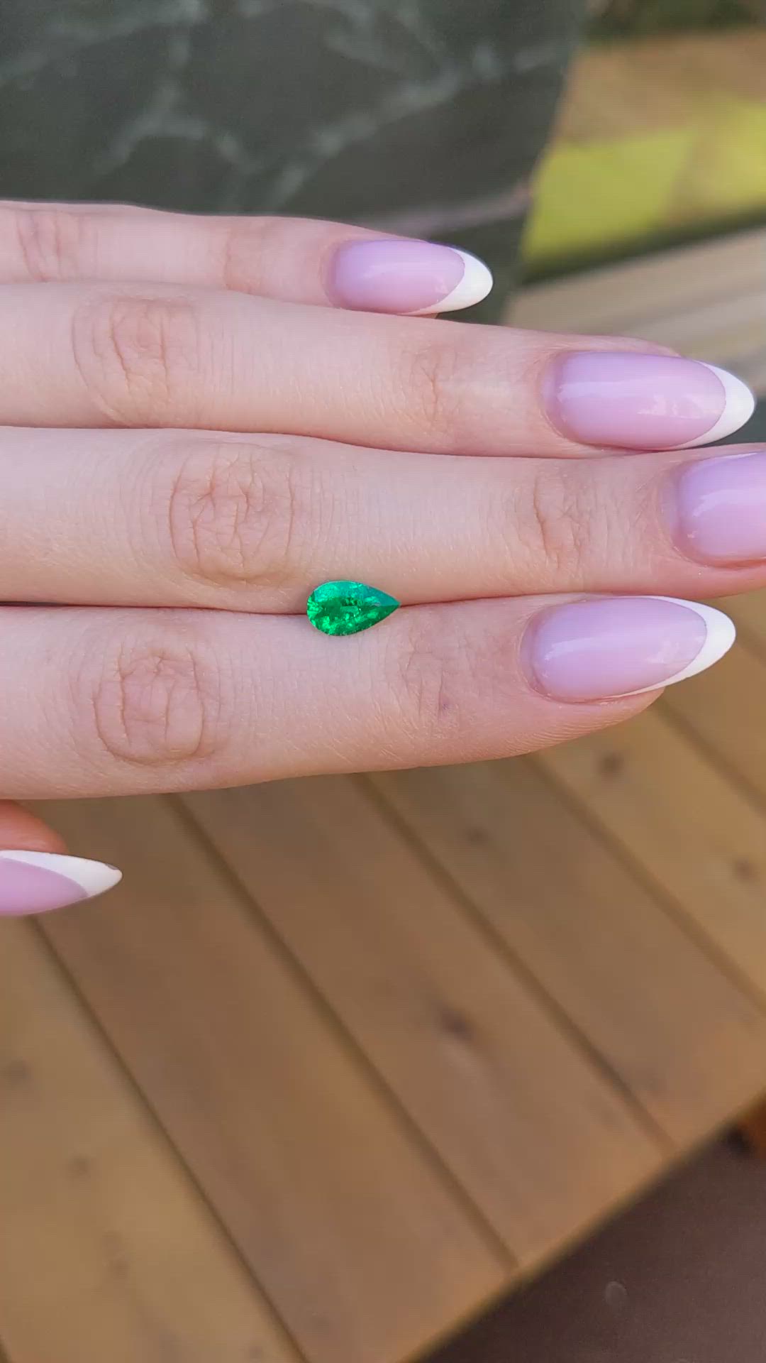 0.84 Ct. Emerald from Colombia Size Video