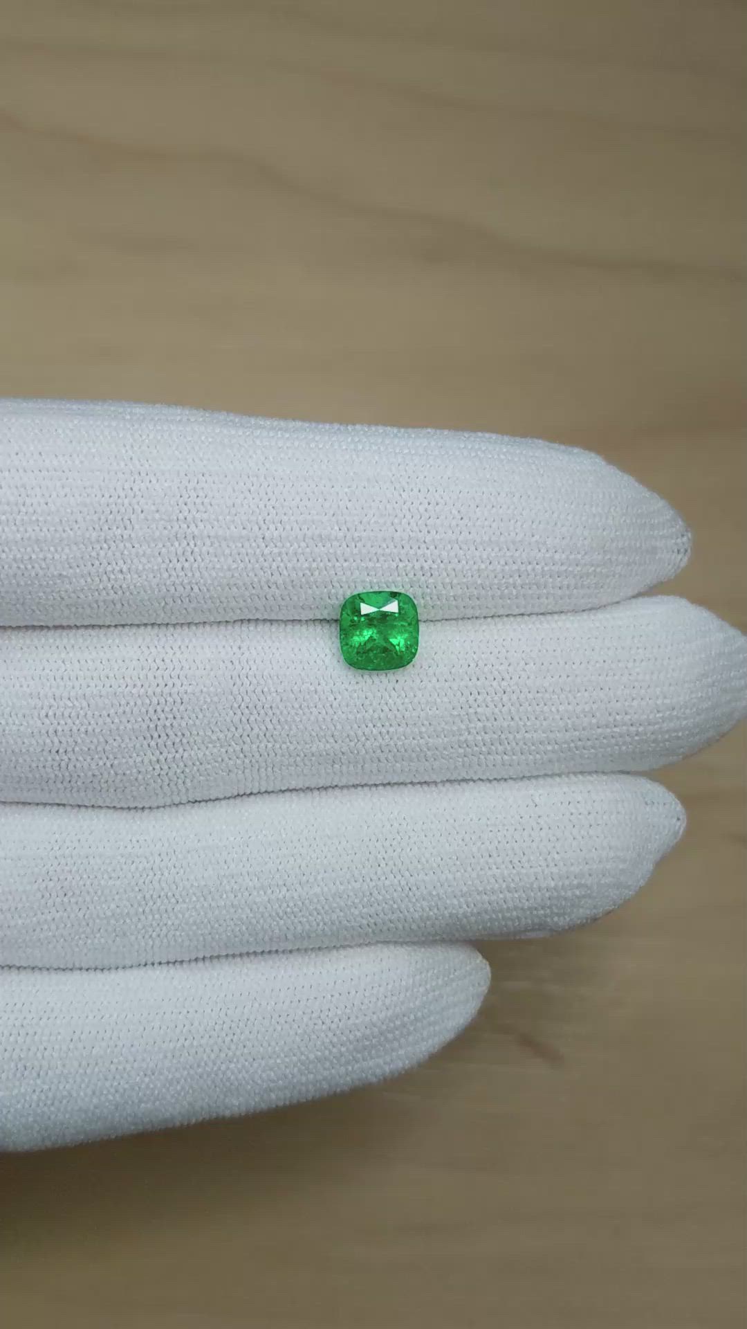 1.57 Ct. Emerald from Colombia Size Video