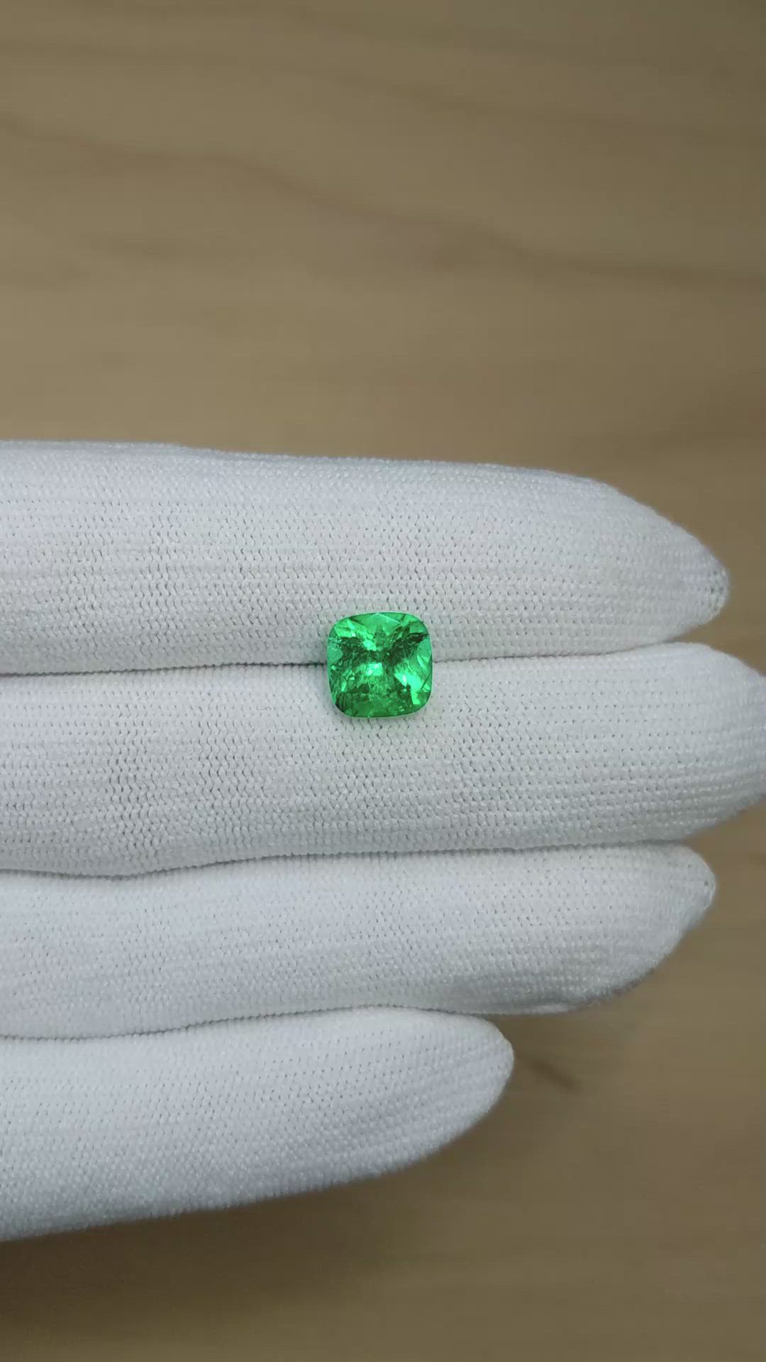 2.67 Ct. Emerald from Colombia Size Video