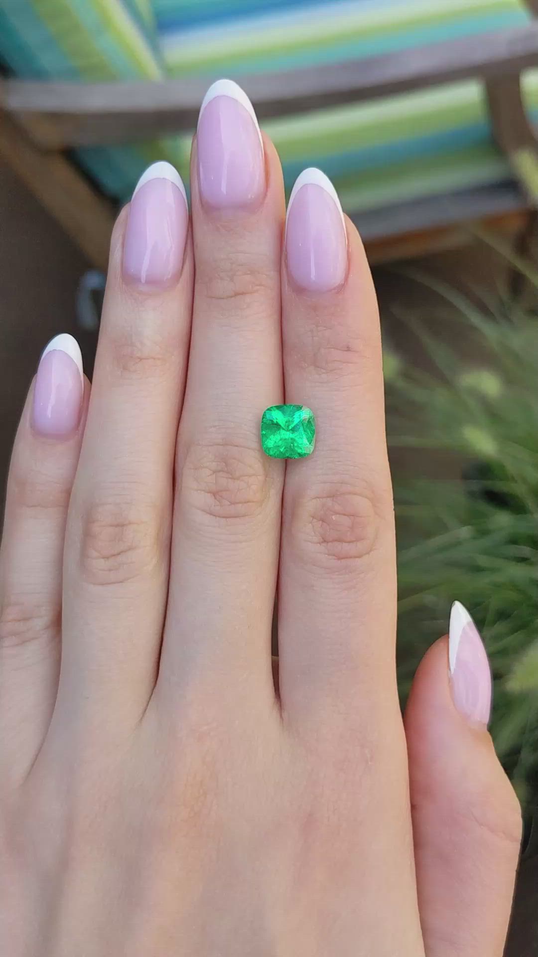 2.67 Ct. Emerald from Colombia Size Video