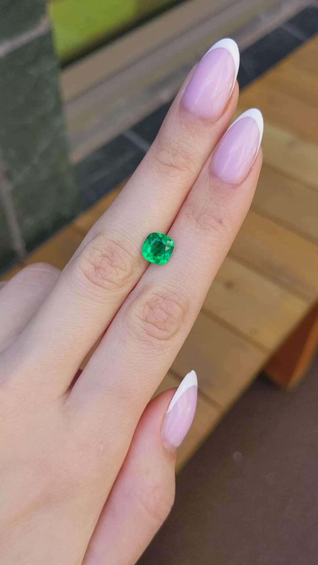 1.75 Ct. Emerald from Colombia Size Video