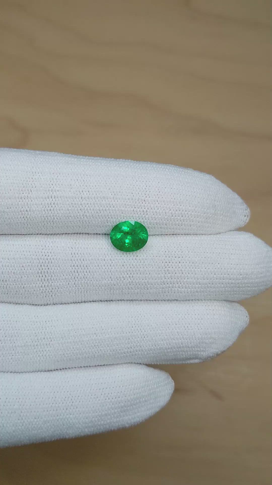 1.75 Ct. Emerald from Colombia Size Video