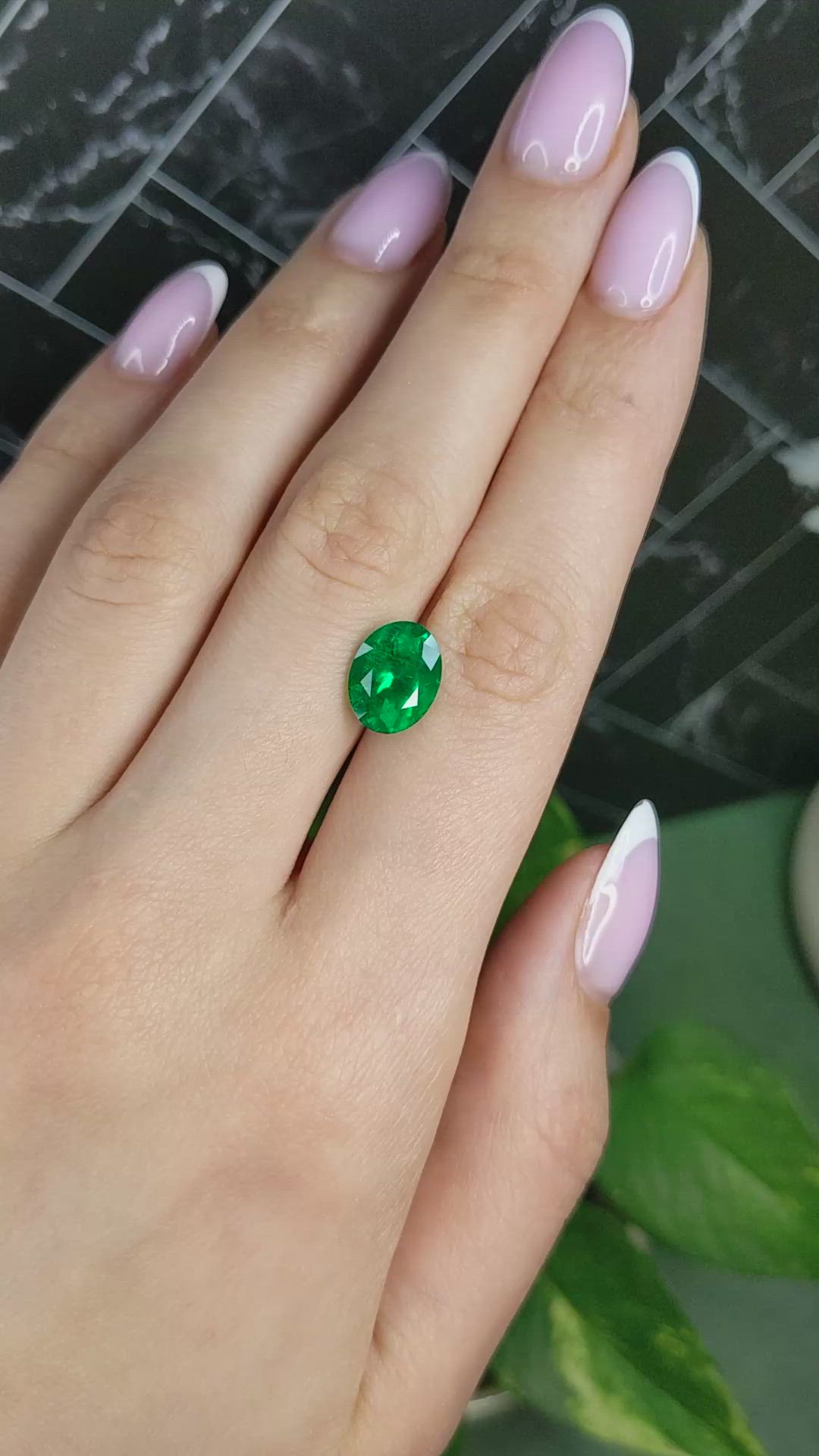 3.05 Ct. Emerald from Colombia Size Video