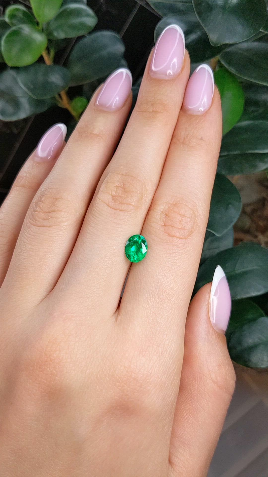 1.25 Ct. Emerald from Colombia Size Video