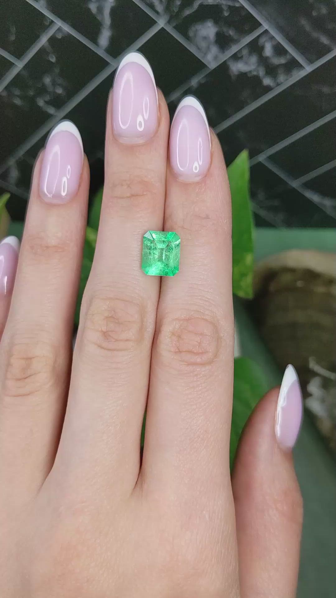 2.89 Ct. Emerald from Colombia Size Video