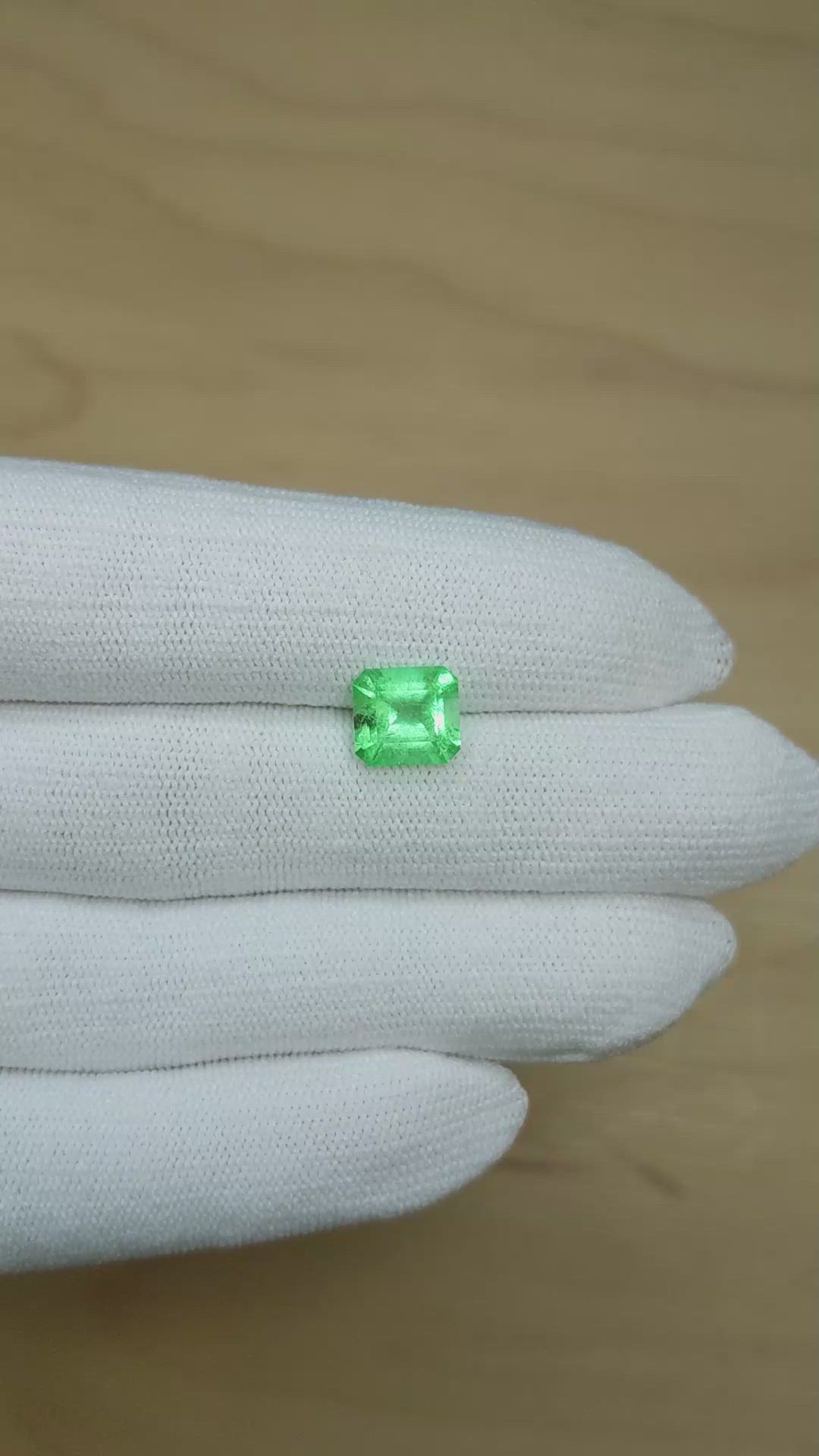 2.32 Ct. Emerald from Colombia Size Video