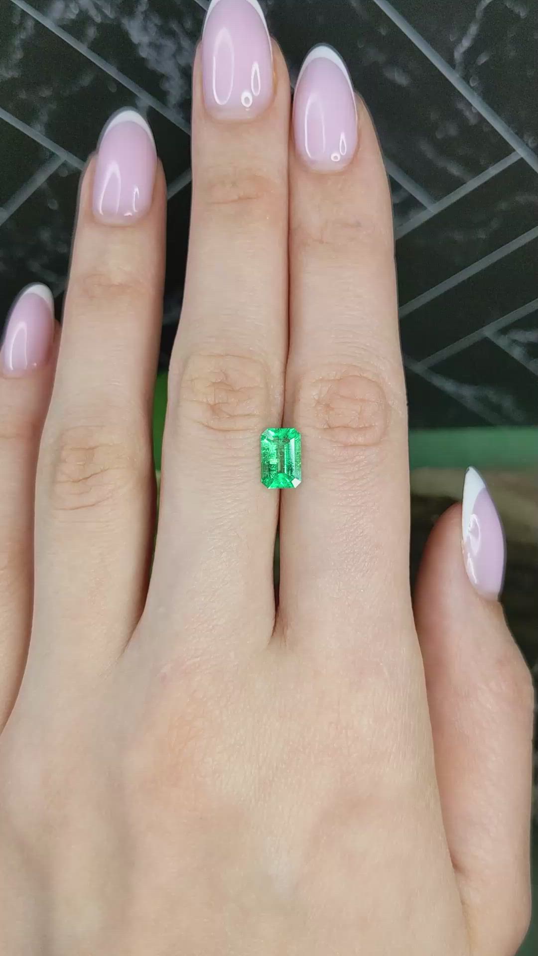 1.21 Ct. Emerald from Colombia Size Video