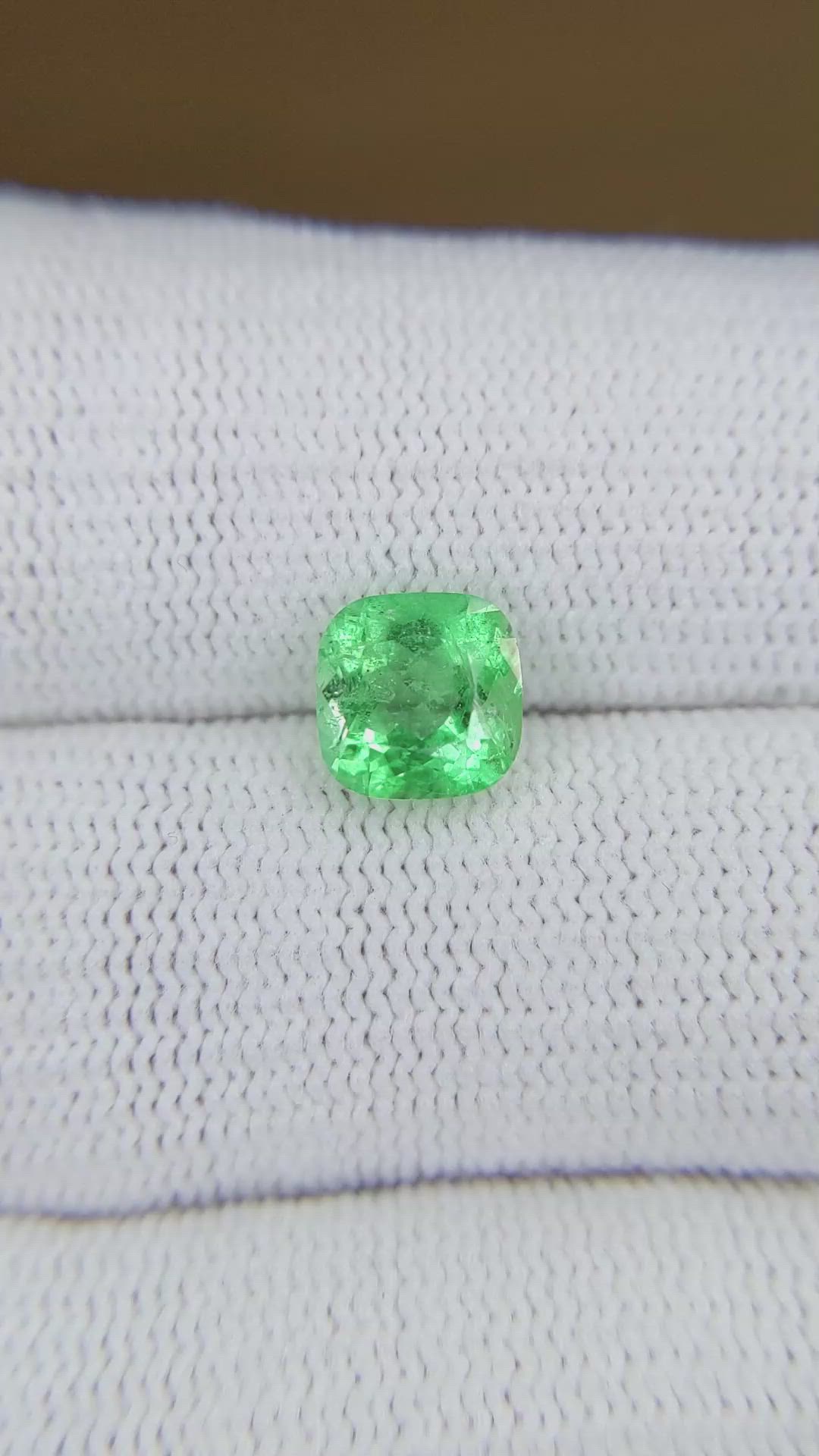 1.55 Ct. Emerald from Colombia Size Video