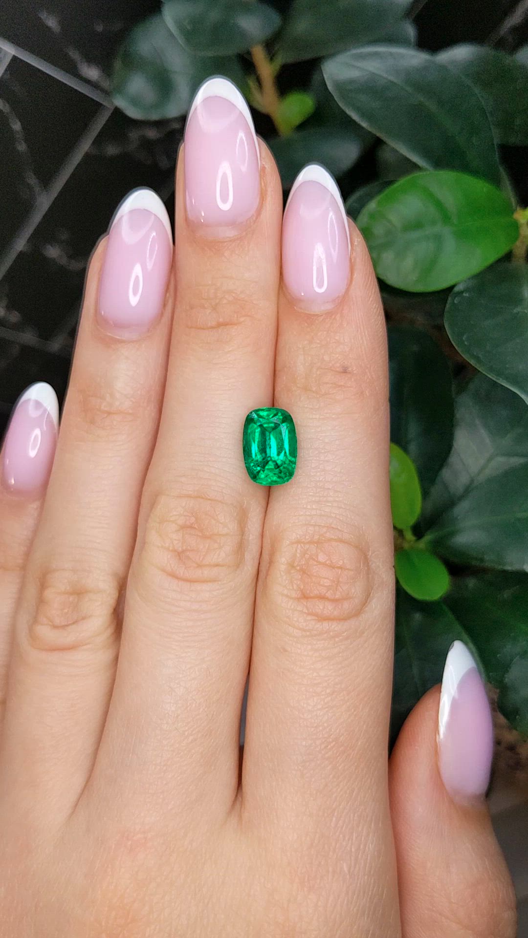 3.26 Ct. Emerald from Zambia Size Video