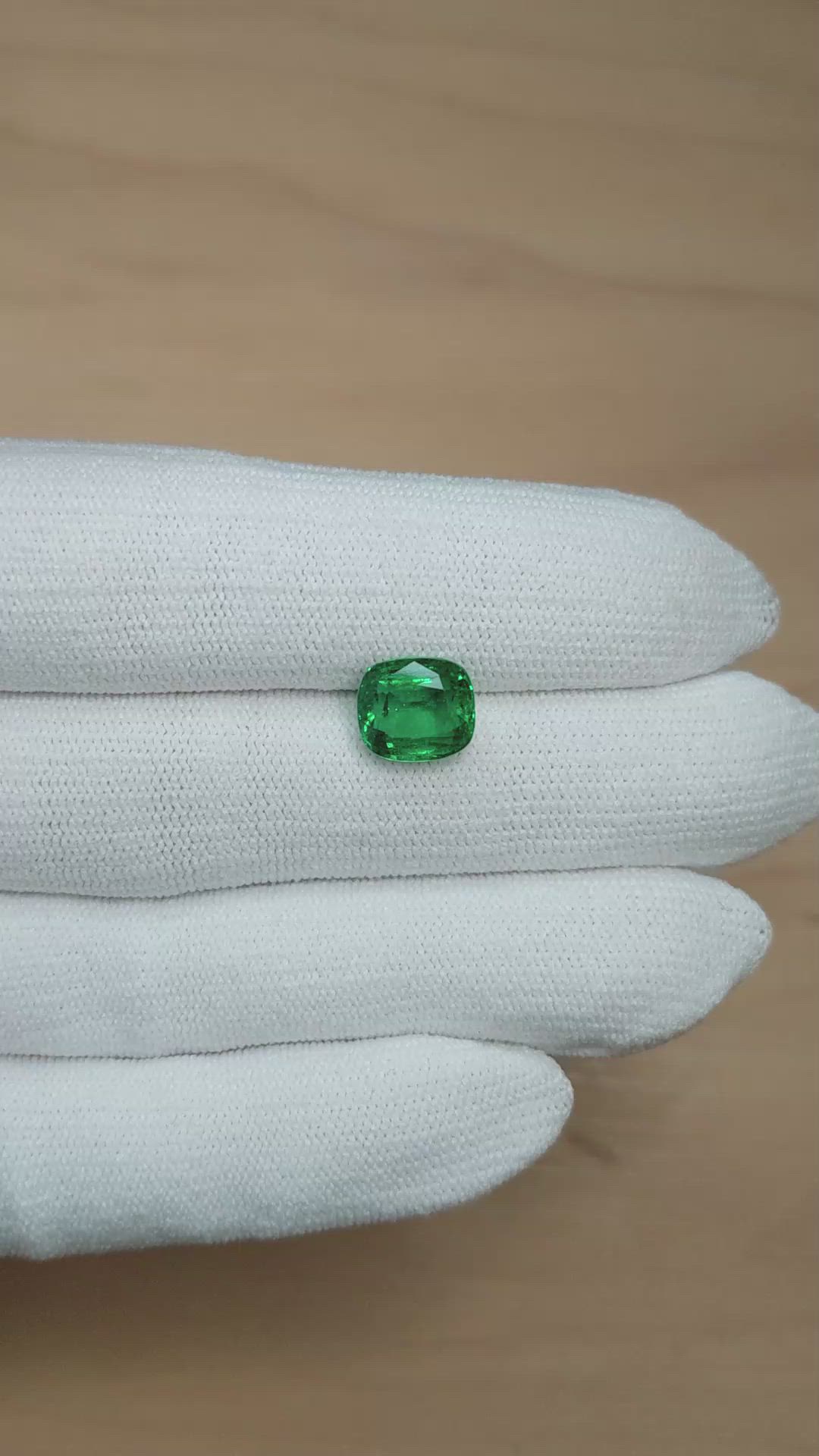 3.75 Ct. Emerald from Zambia Size Video