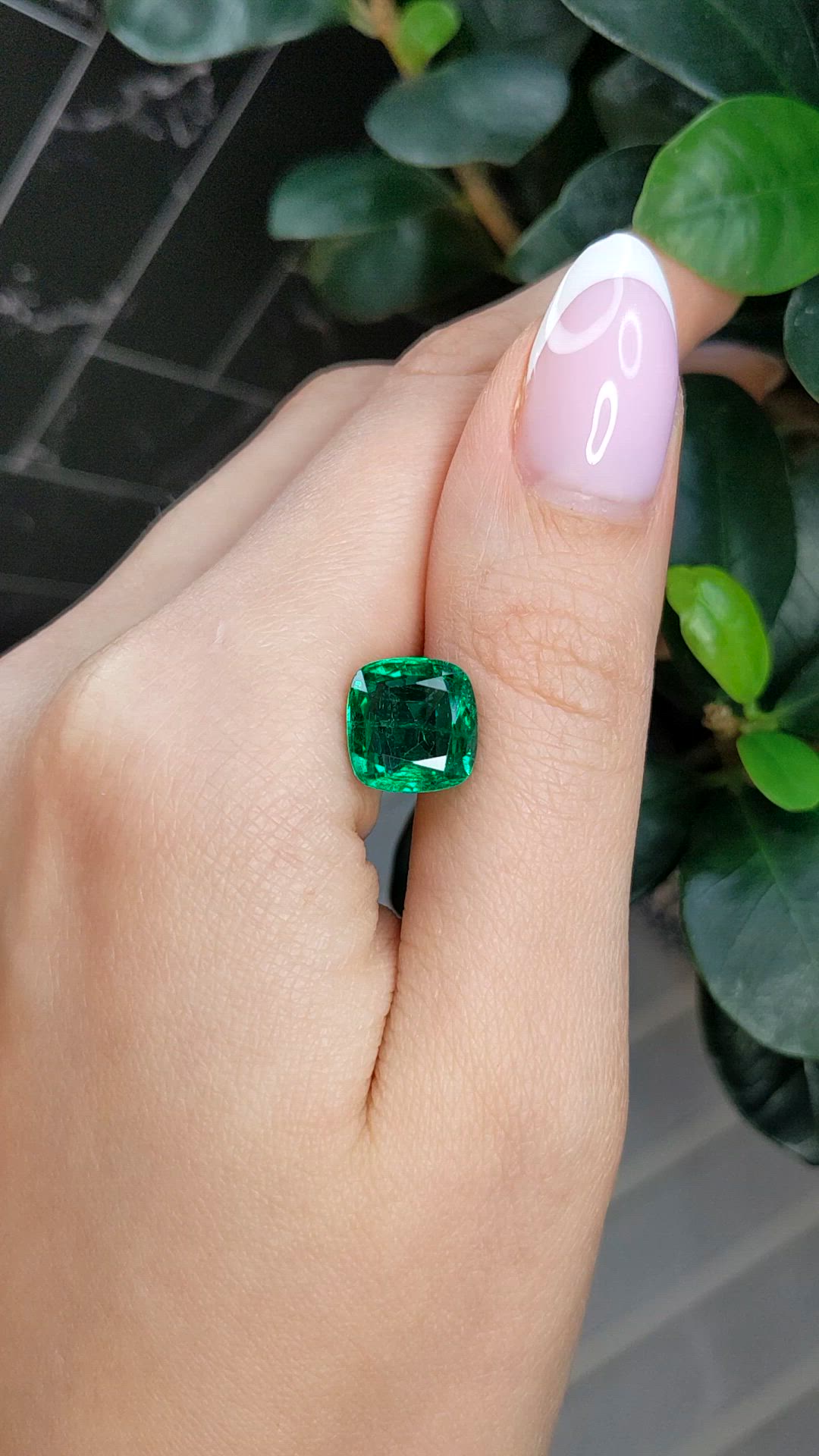 5.11 Ct. Emerald from Zambia Size Video