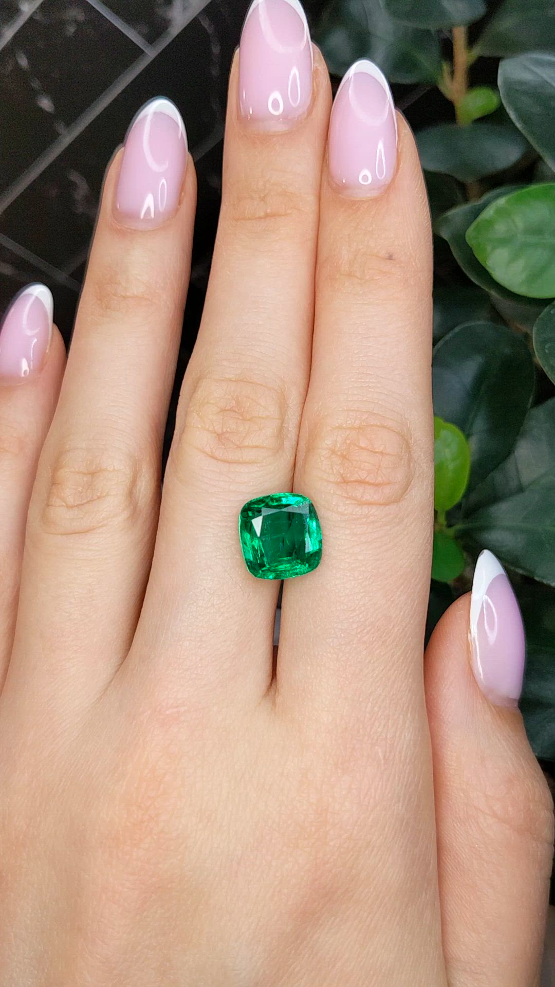 5.11 Ct. Emerald from Zambia Size Video