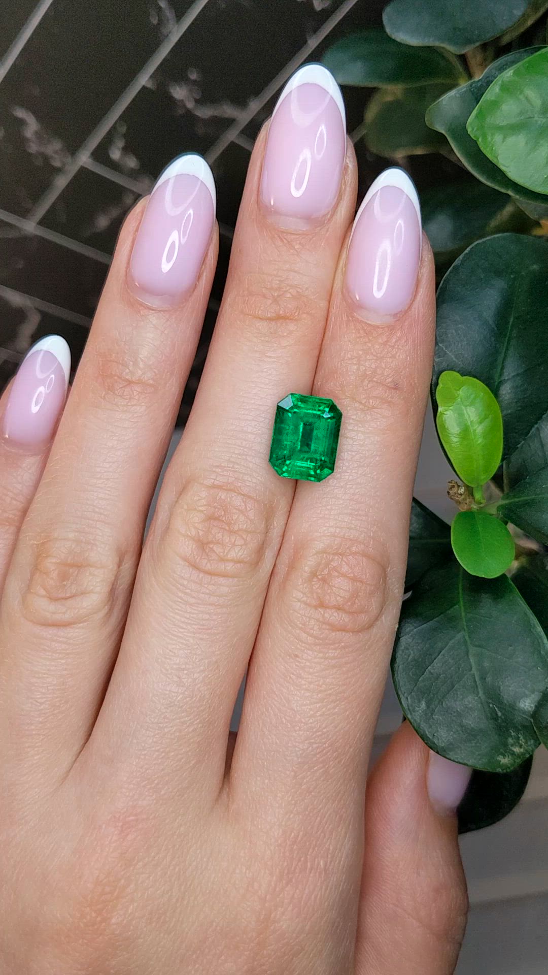 4.86 Ct. Emerald from Zambia Size Video