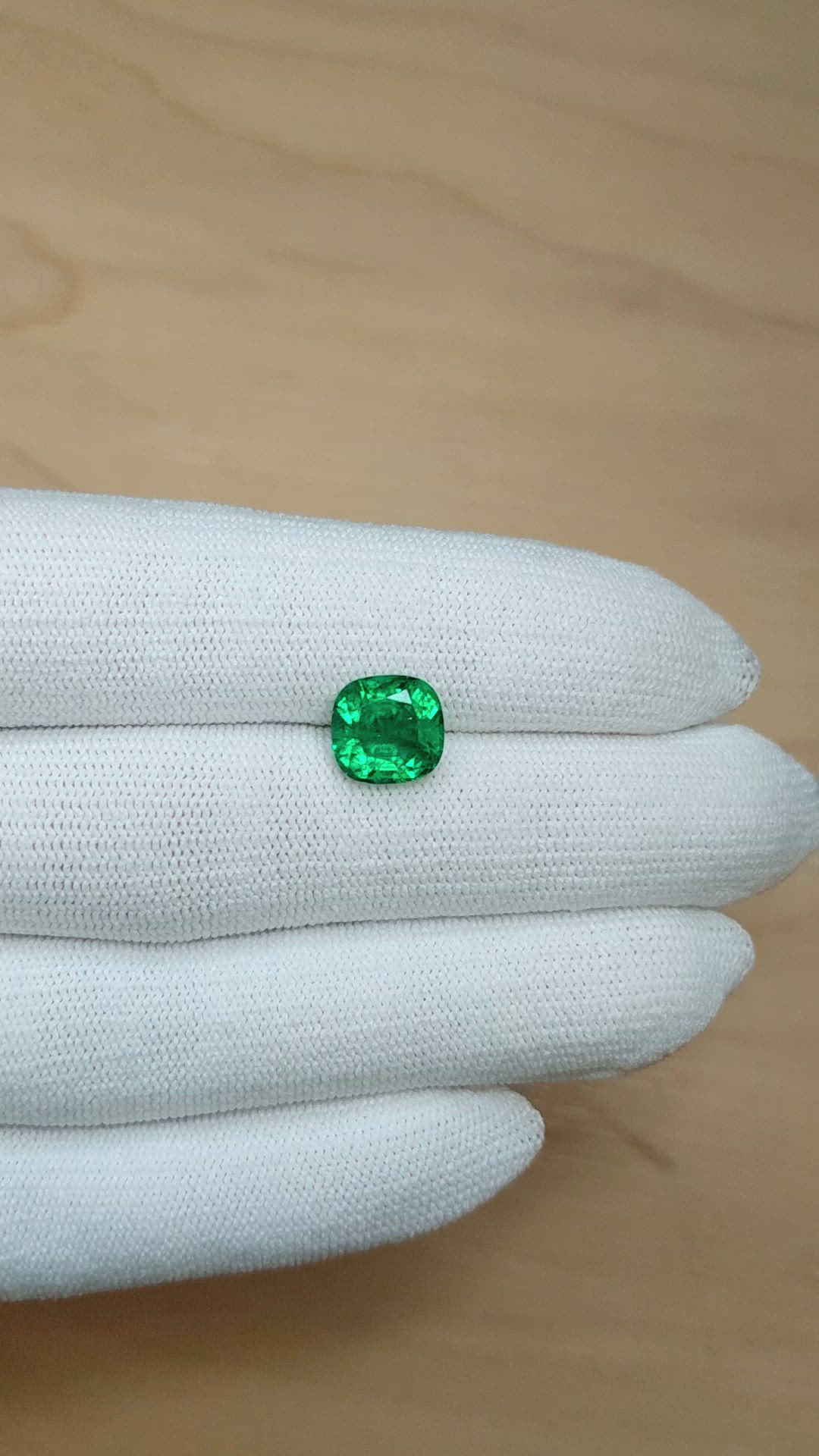 3.47 Ct. Emerald from Zambia Size Video