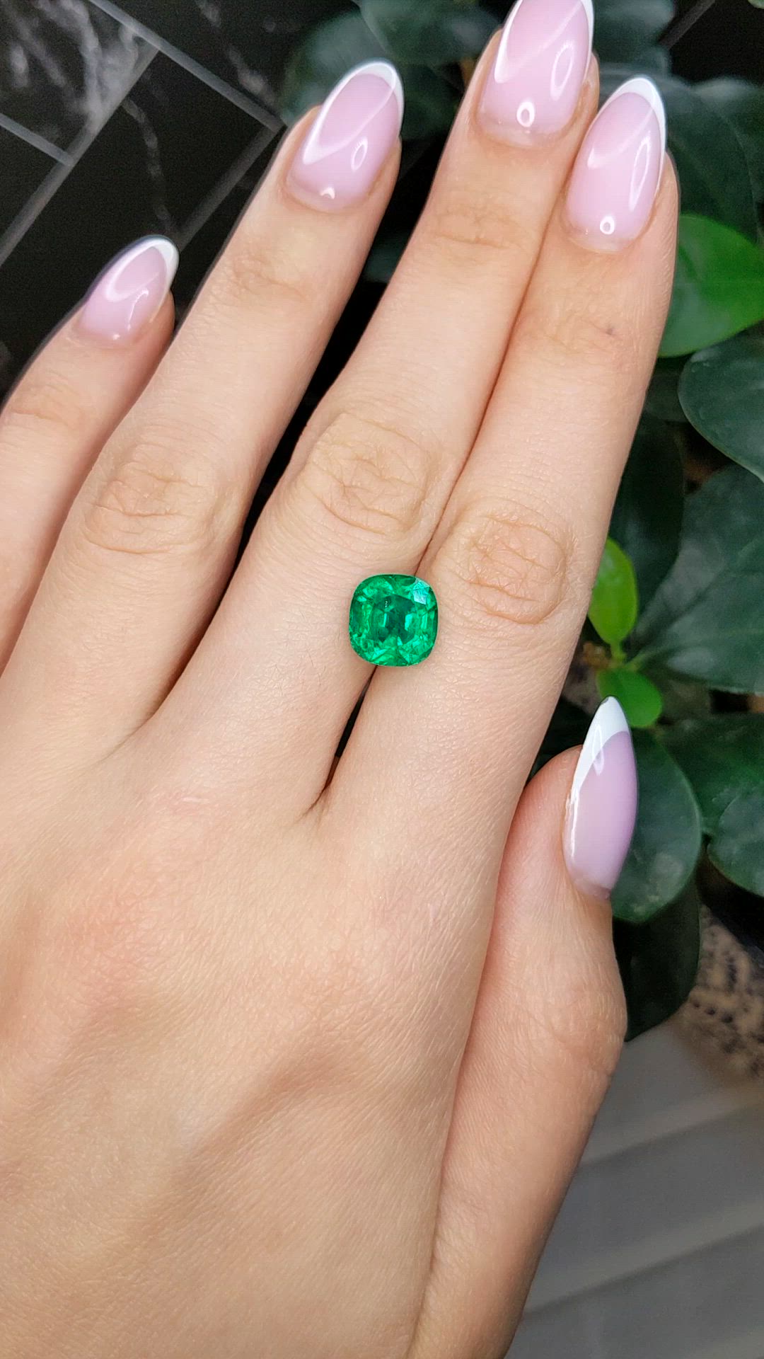 3.47 Ct. Emerald from Zambia Size Video