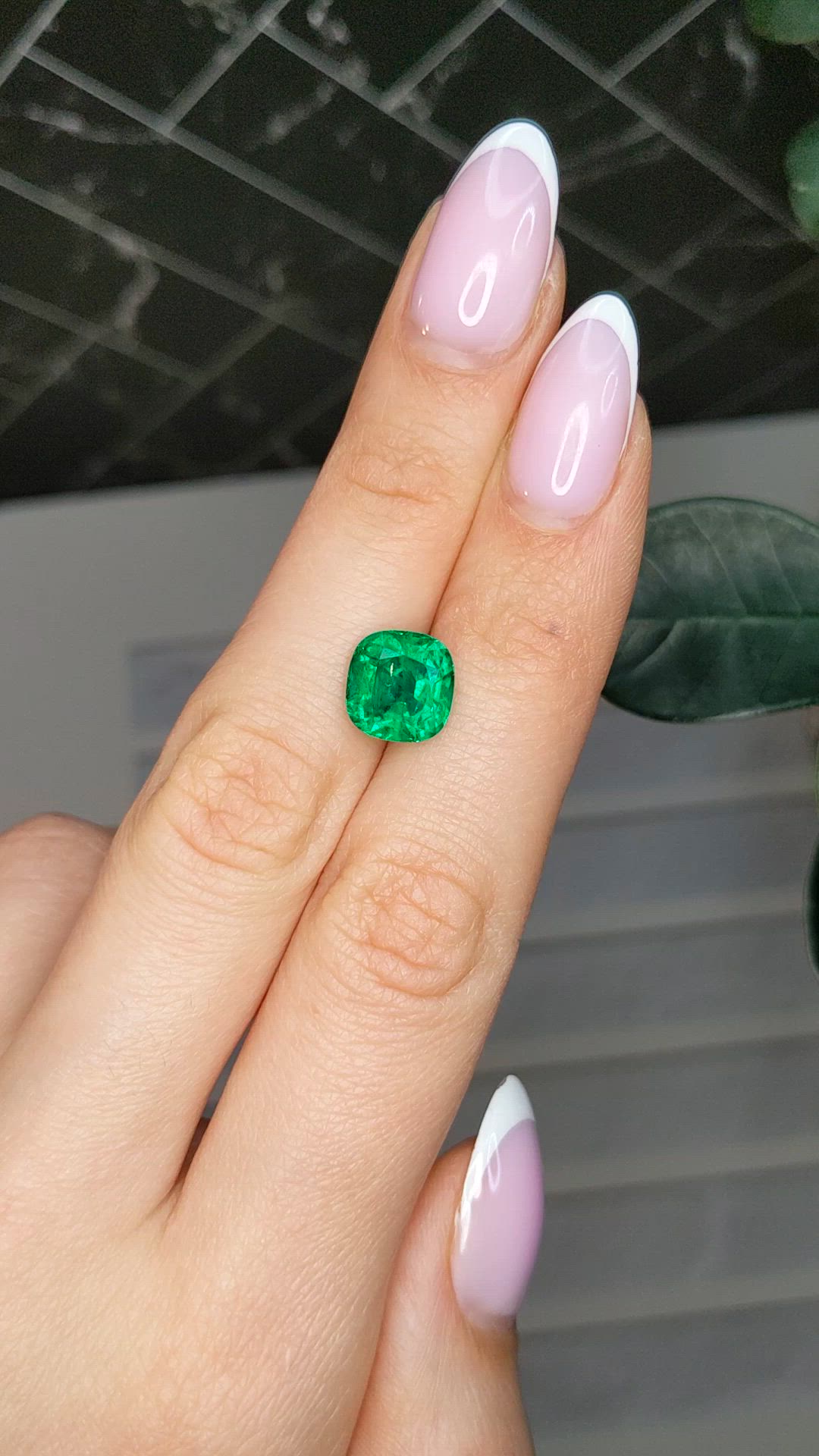 3.47 Ct. Emerald from Zambia Size Video