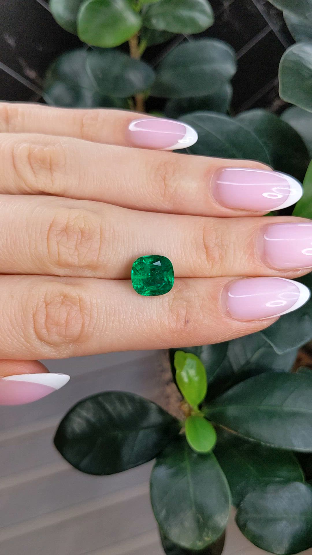 3.47 Ct. Emerald from Zambia Size Video
