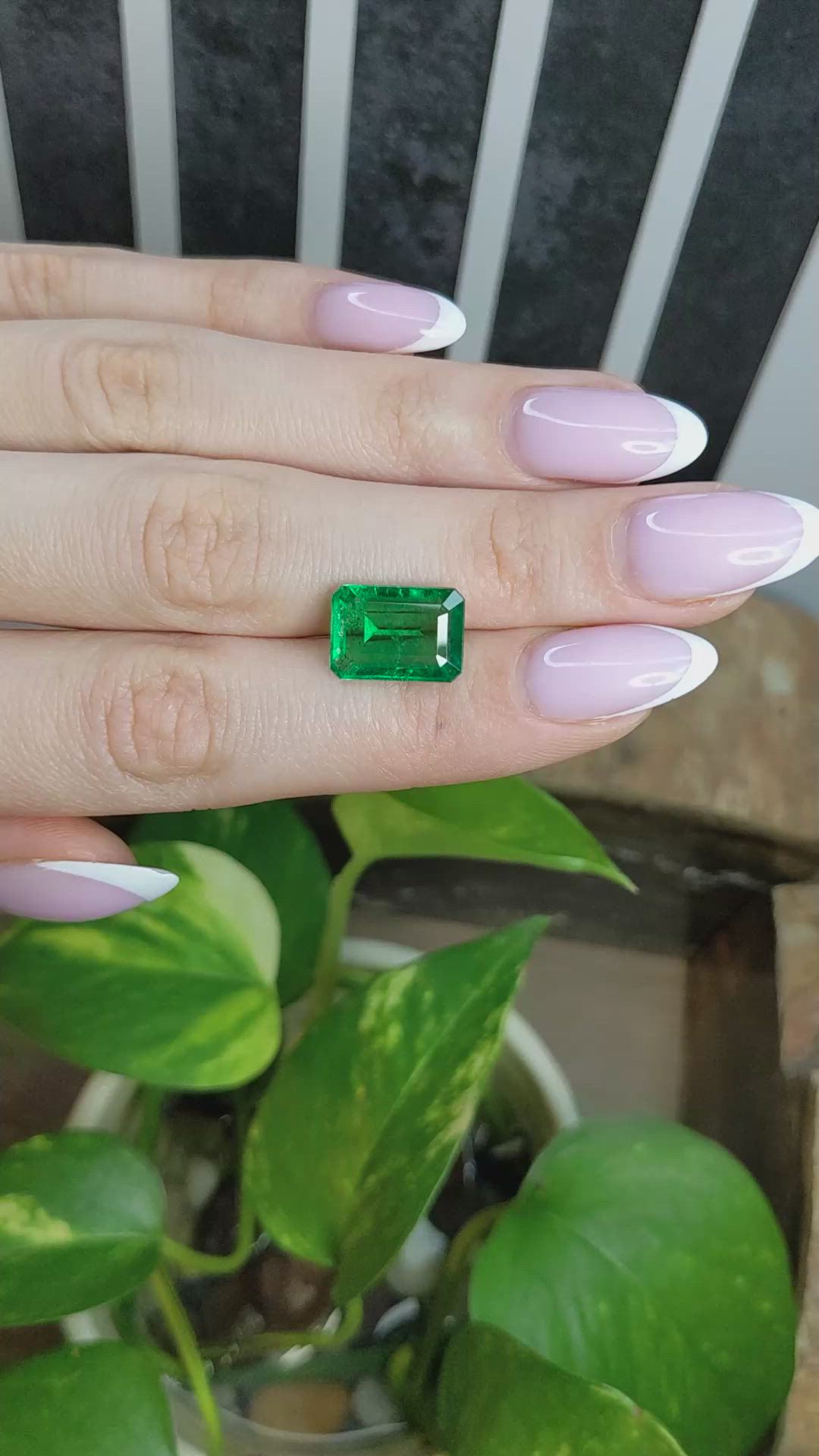 5.58 Ct. Emerald from Zambia Size Video
