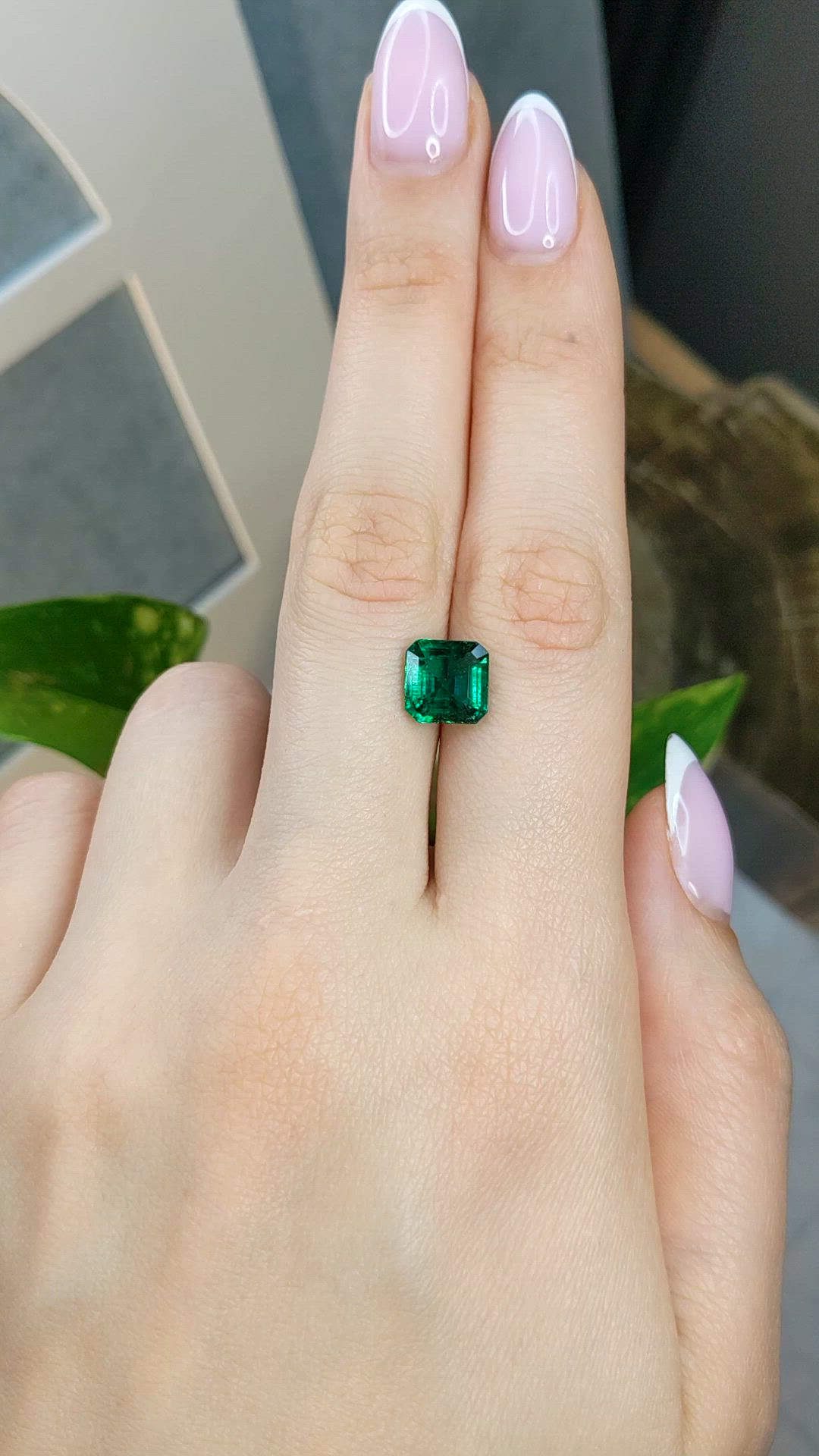 2.40 Ct. Emerald from Zambia Size Video
