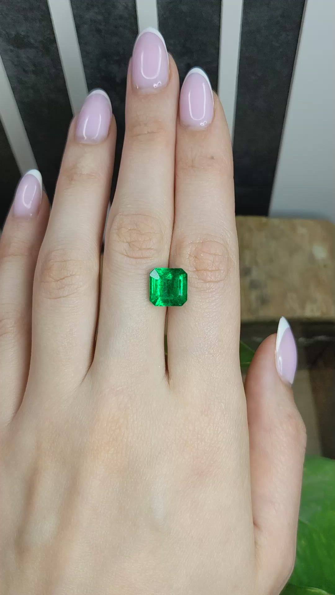 4.58 Ct. Emerald from Zambia Size Video