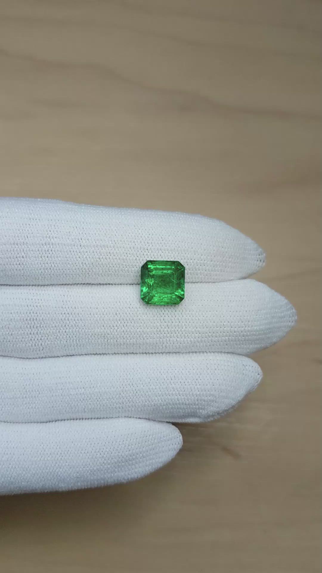 4.58 Ct. Emerald from Zambia Size Video