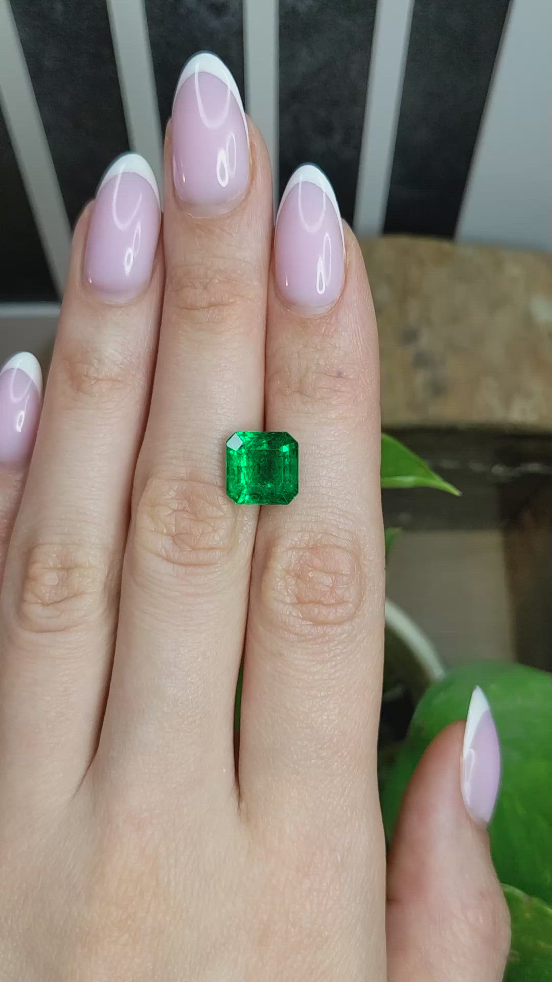 4.58 Ct. Emerald from Zambia Size Video