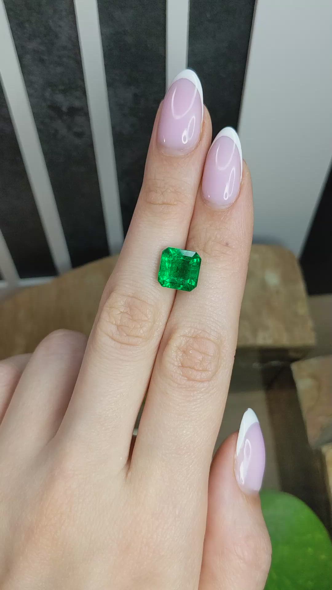 4.58 Ct. Emerald from Zambia Size Video