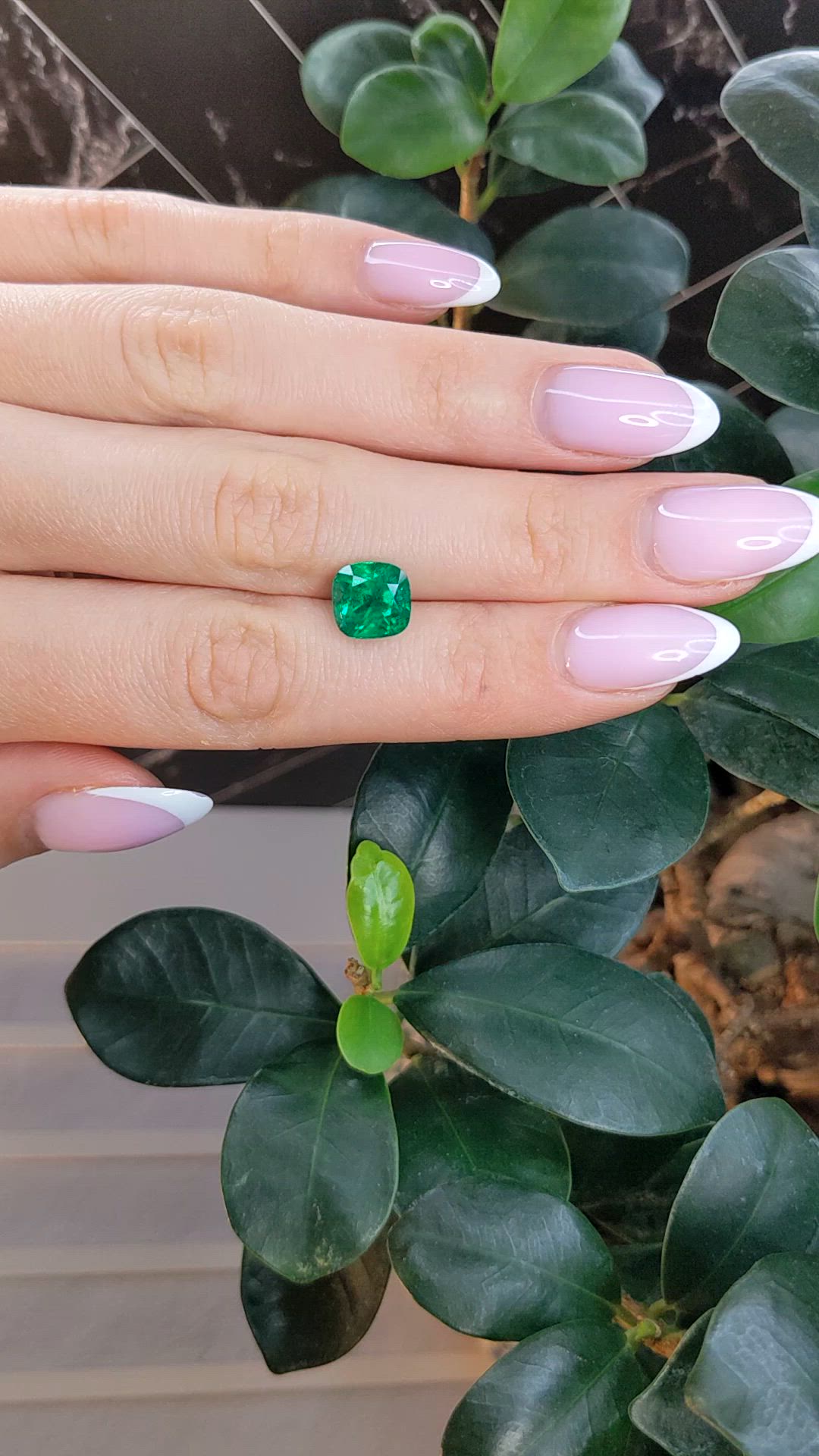 3.42 Ct. Emerald from Zambia Size Video