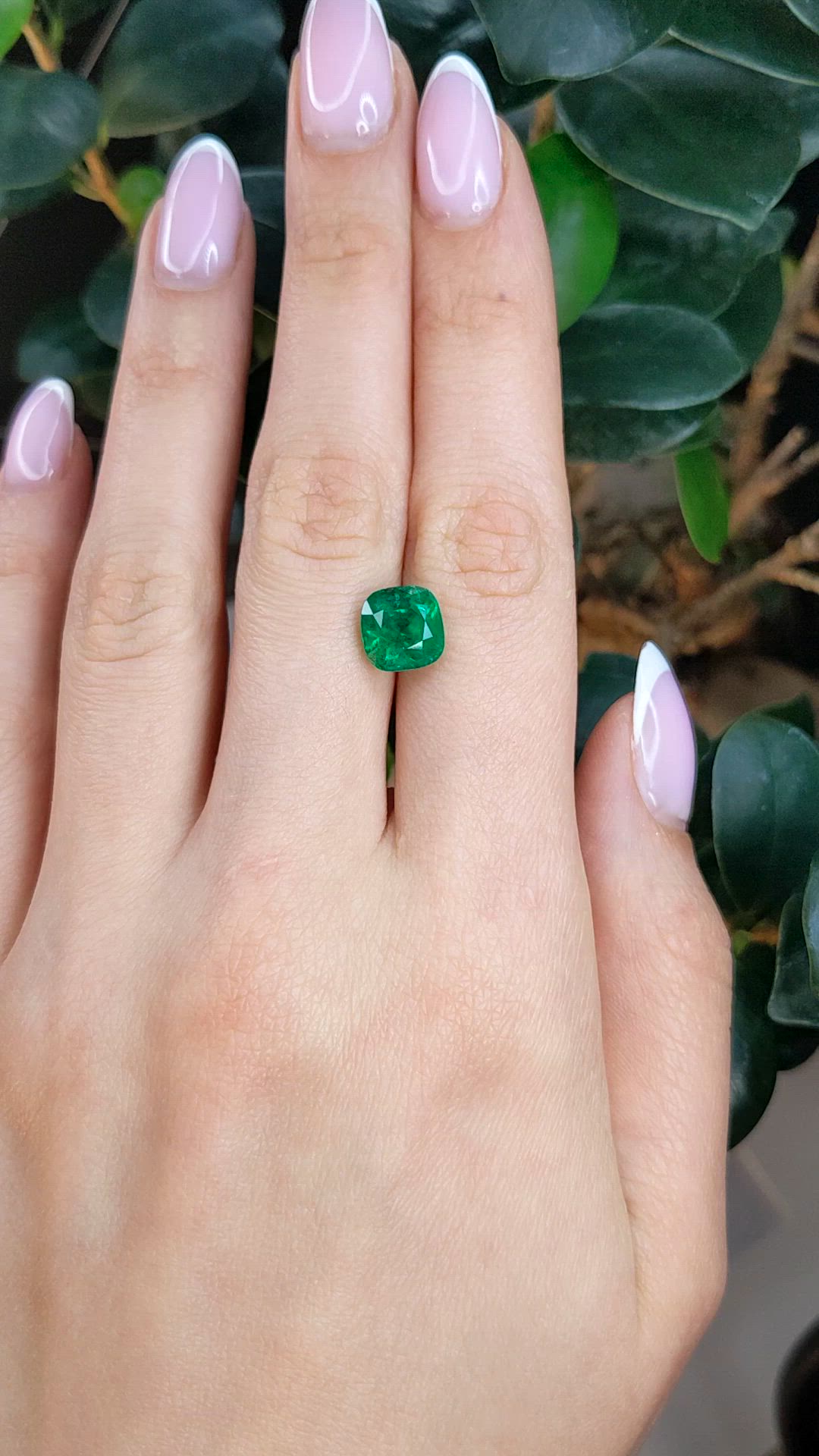 3.42 Ct. Emerald from Zambia Size Video