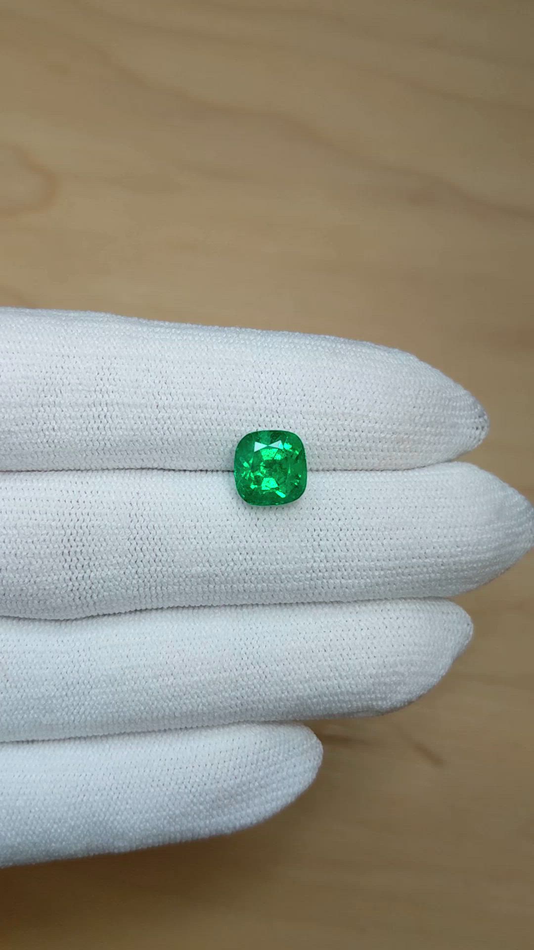 3.42 Ct. Emerald from Zambia Size Video