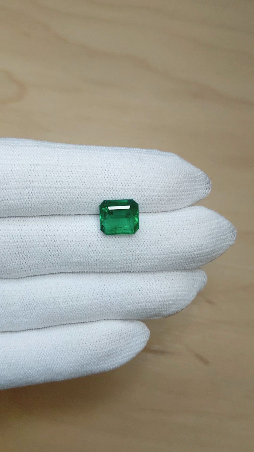 4.09 Ct. Emerald from Zambia Size Video