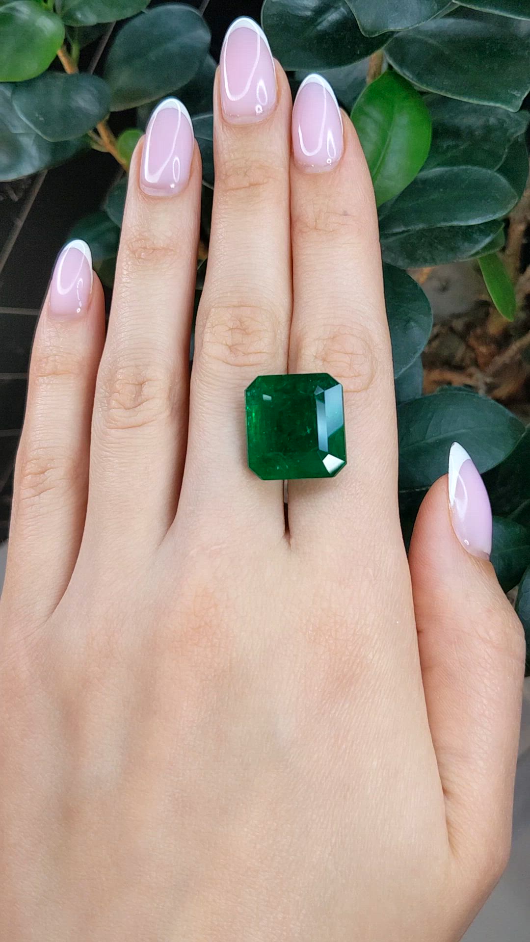 22.93 Ct. Emerald from Colombia Size Video