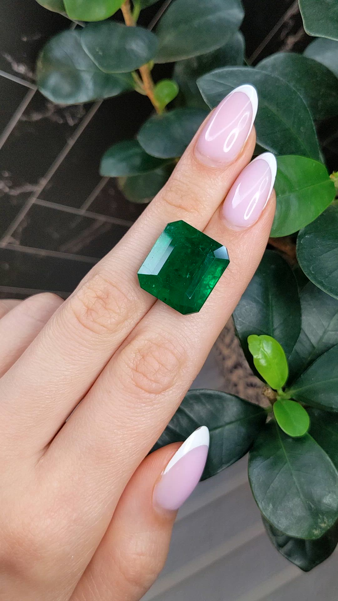 22.93 Ct. Emerald from Colombia Size Video