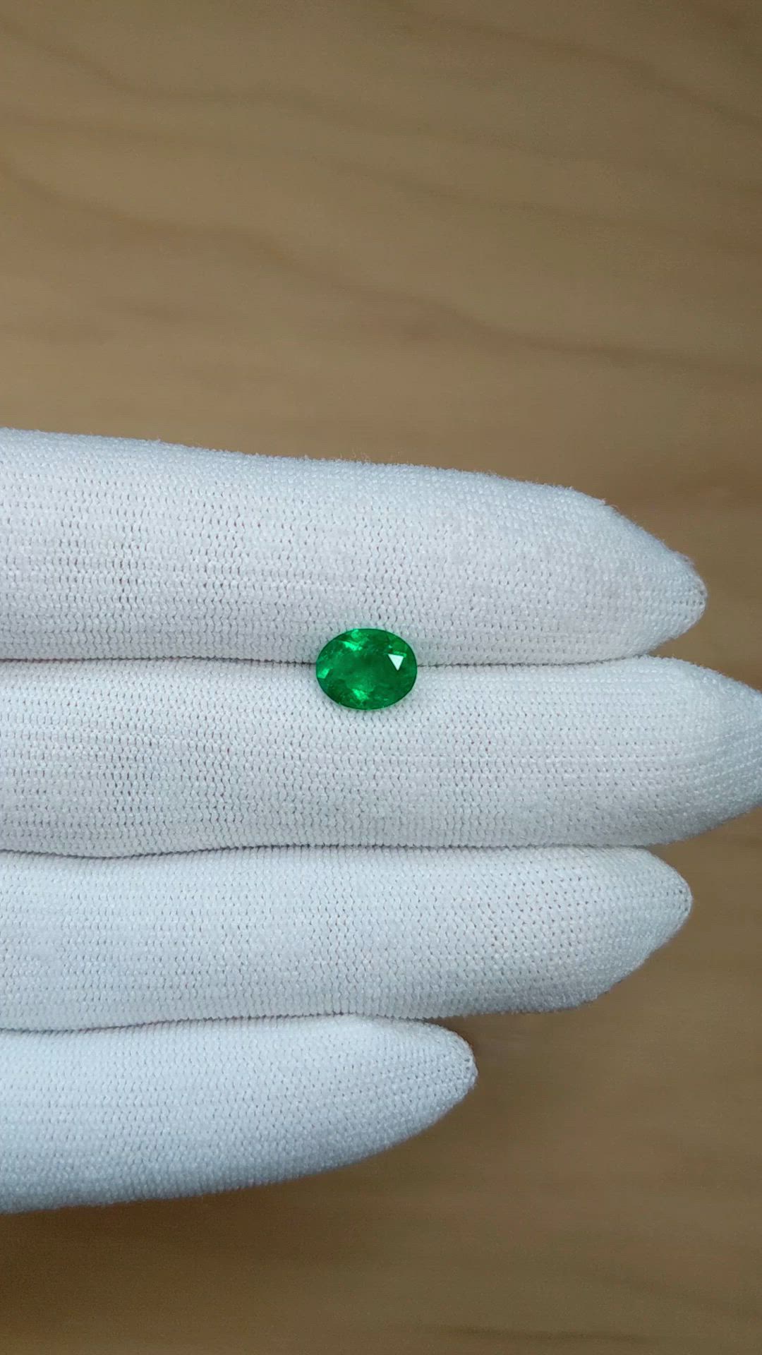 1.47 Ct. Emerald from Colombia Size Video