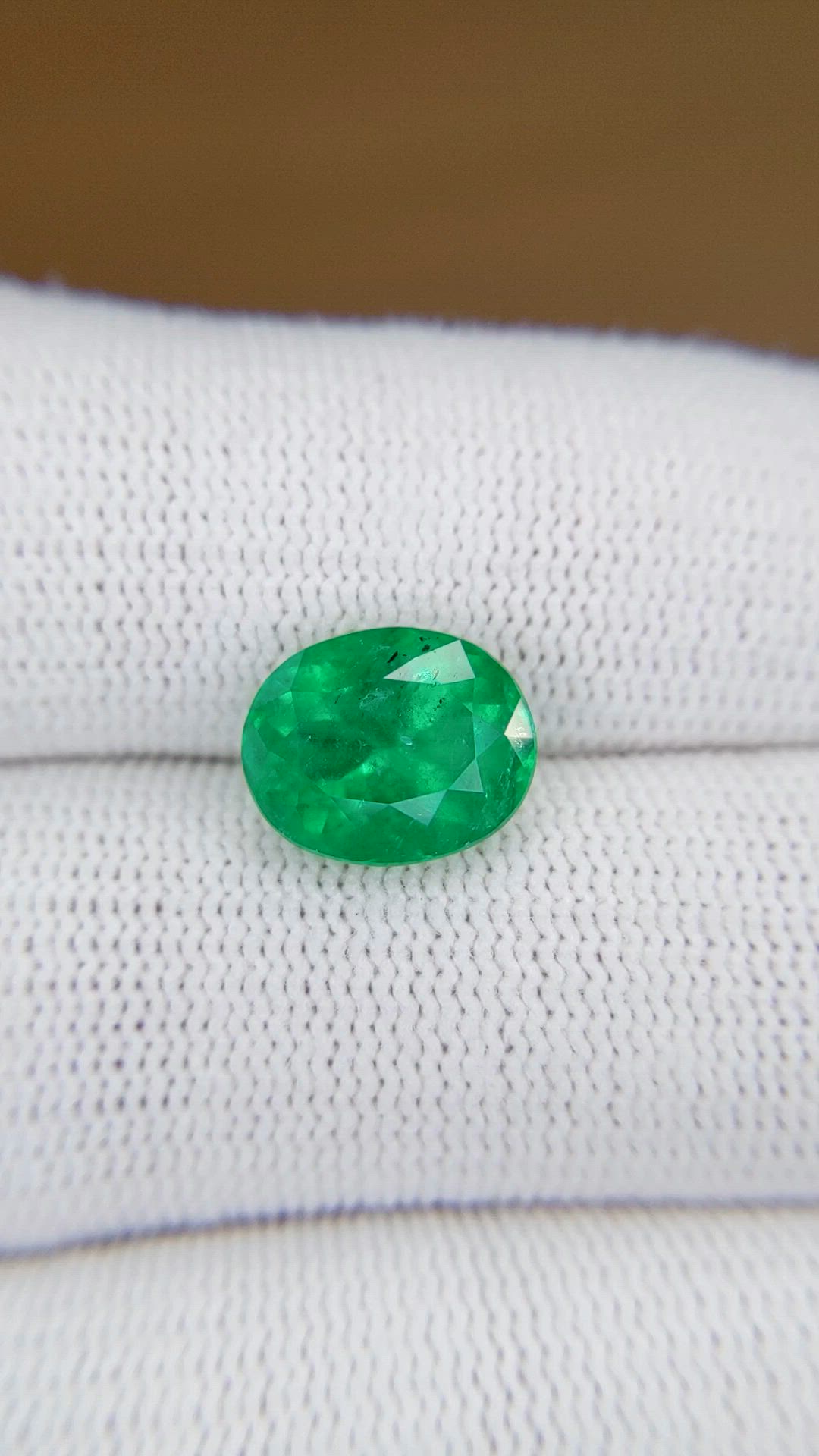 3.30 Ct. Emerald from Colombia Size Video