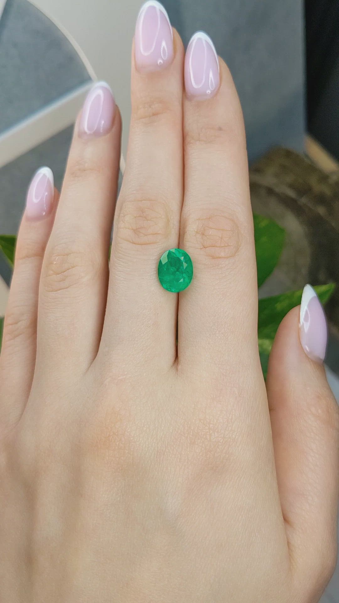 3.30 Ct. Emerald from Colombia Size Video