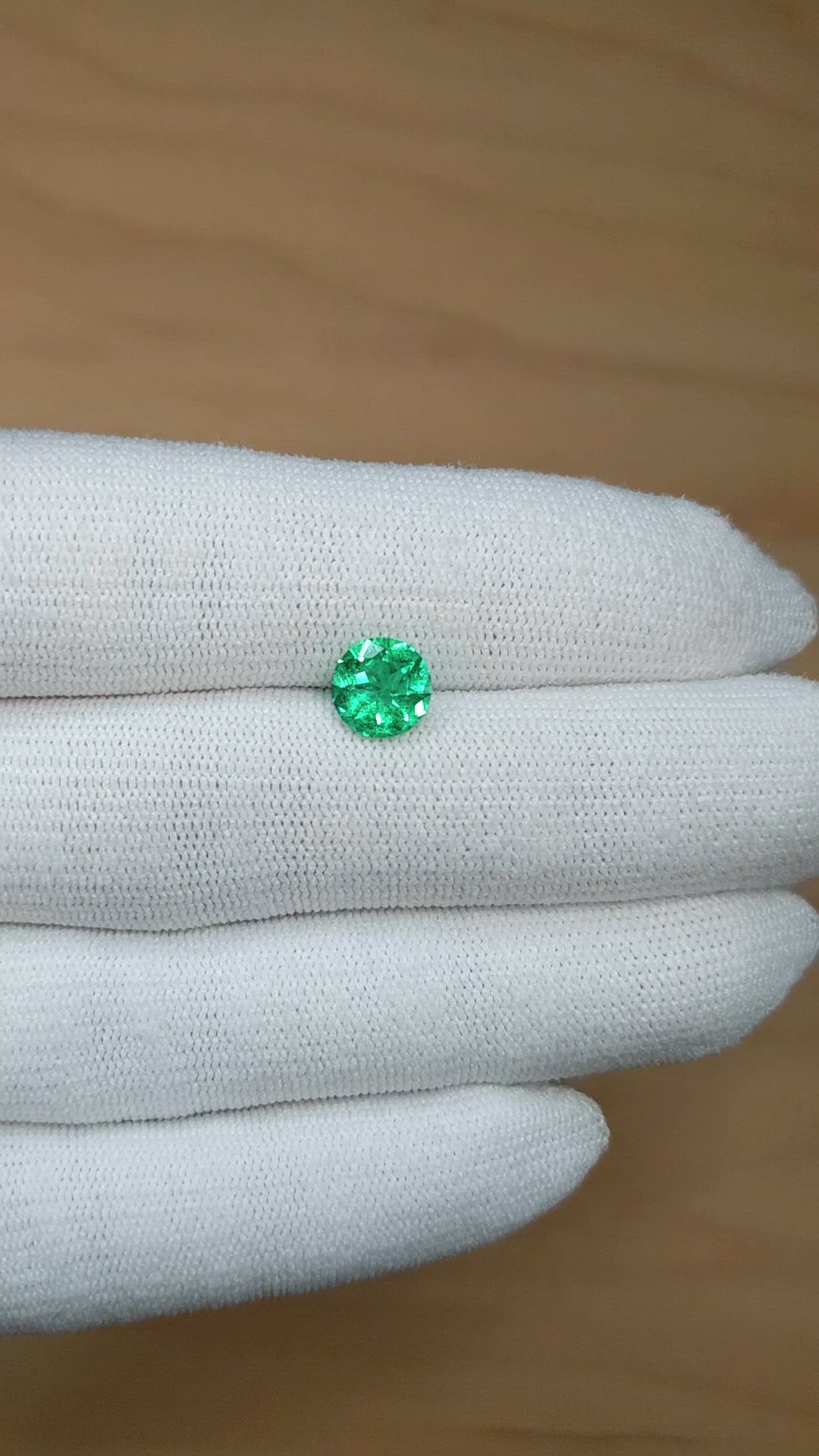 1.26 Ct. Emerald from Colombia Size Video