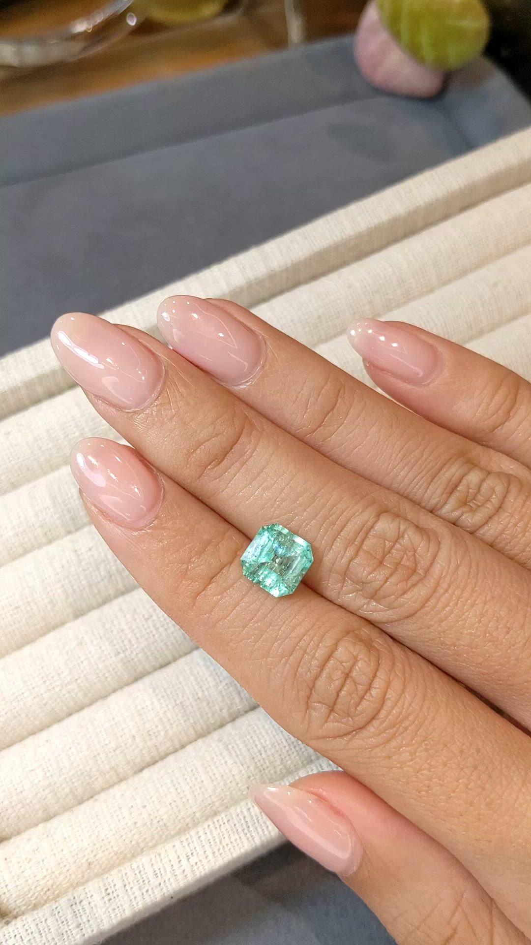2.71 Ct. Emerald from Colombia Size Video
