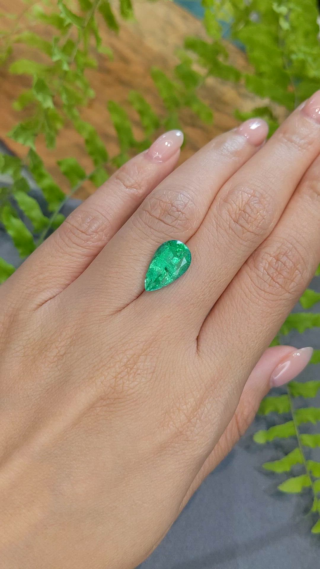 4.07 Ct. Emerald from Russia Size Video