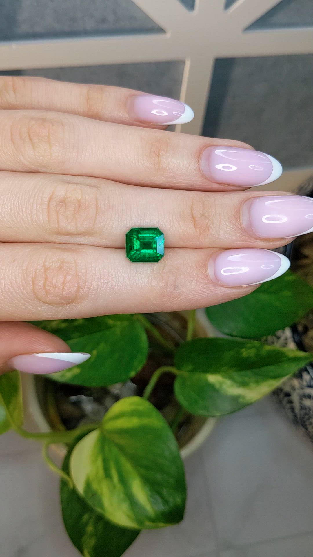 4.18 Ct. Emerald from Zambia Size Video