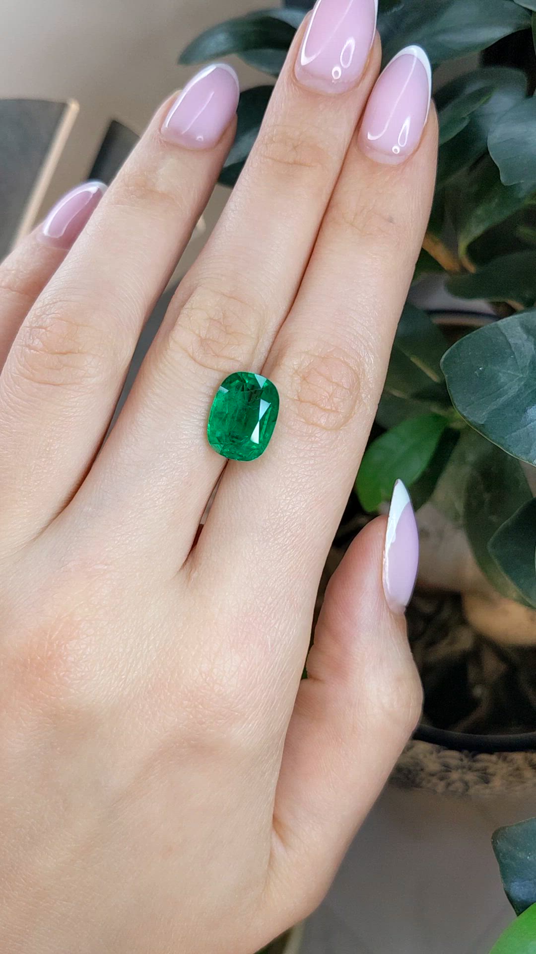 5.74 Ct. Emerald from Zambia Size Video