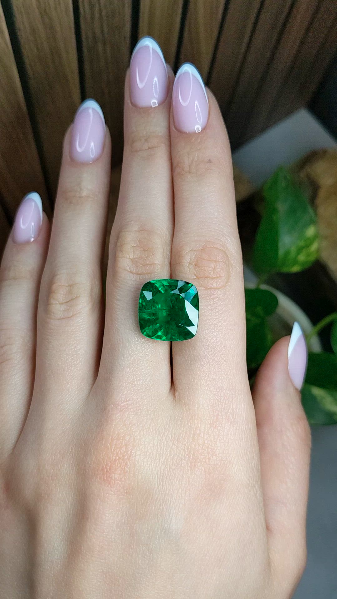 15.09 Ct. Emerald from Zambia Size Video
