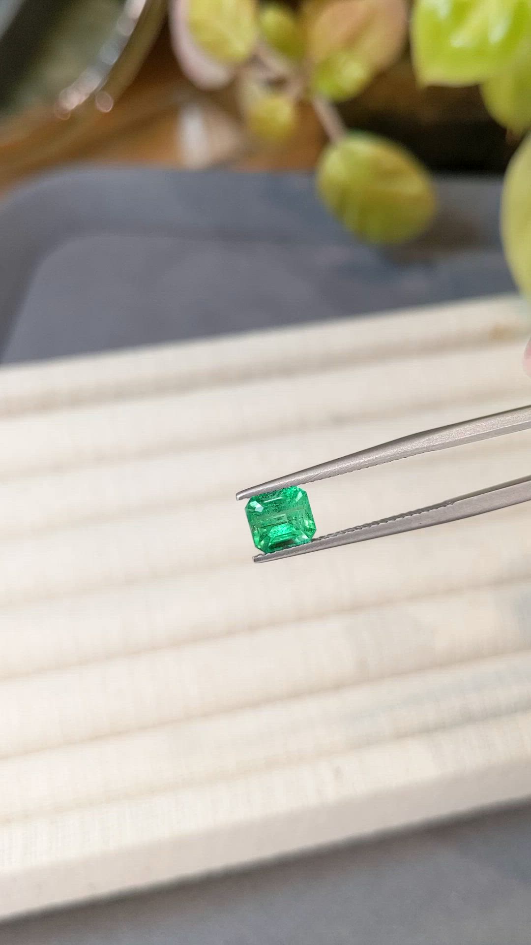 1.28 Ct. Emerald from Russia Size Video