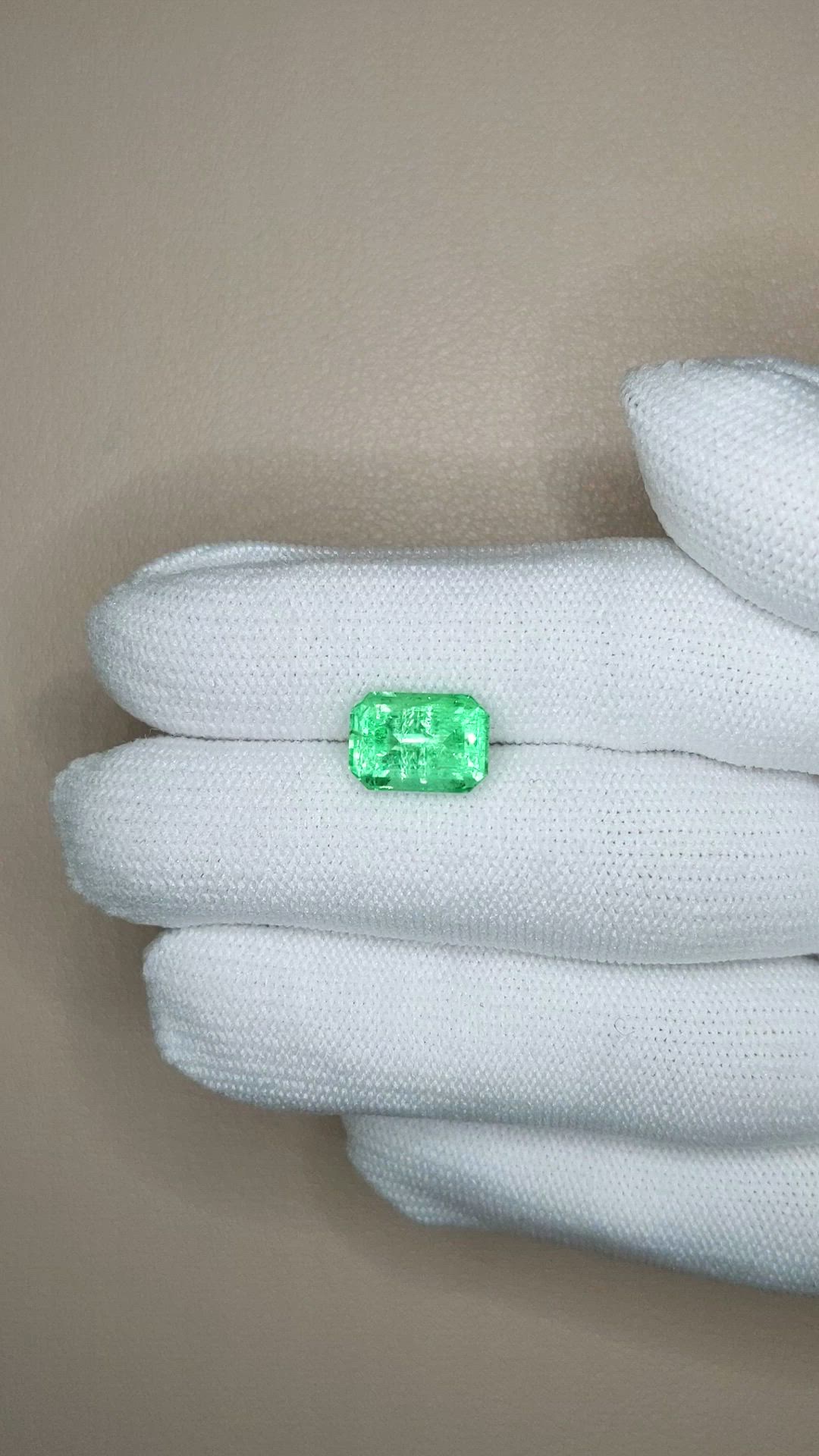 3.38 Ct. Emerald from Russia Size Video
