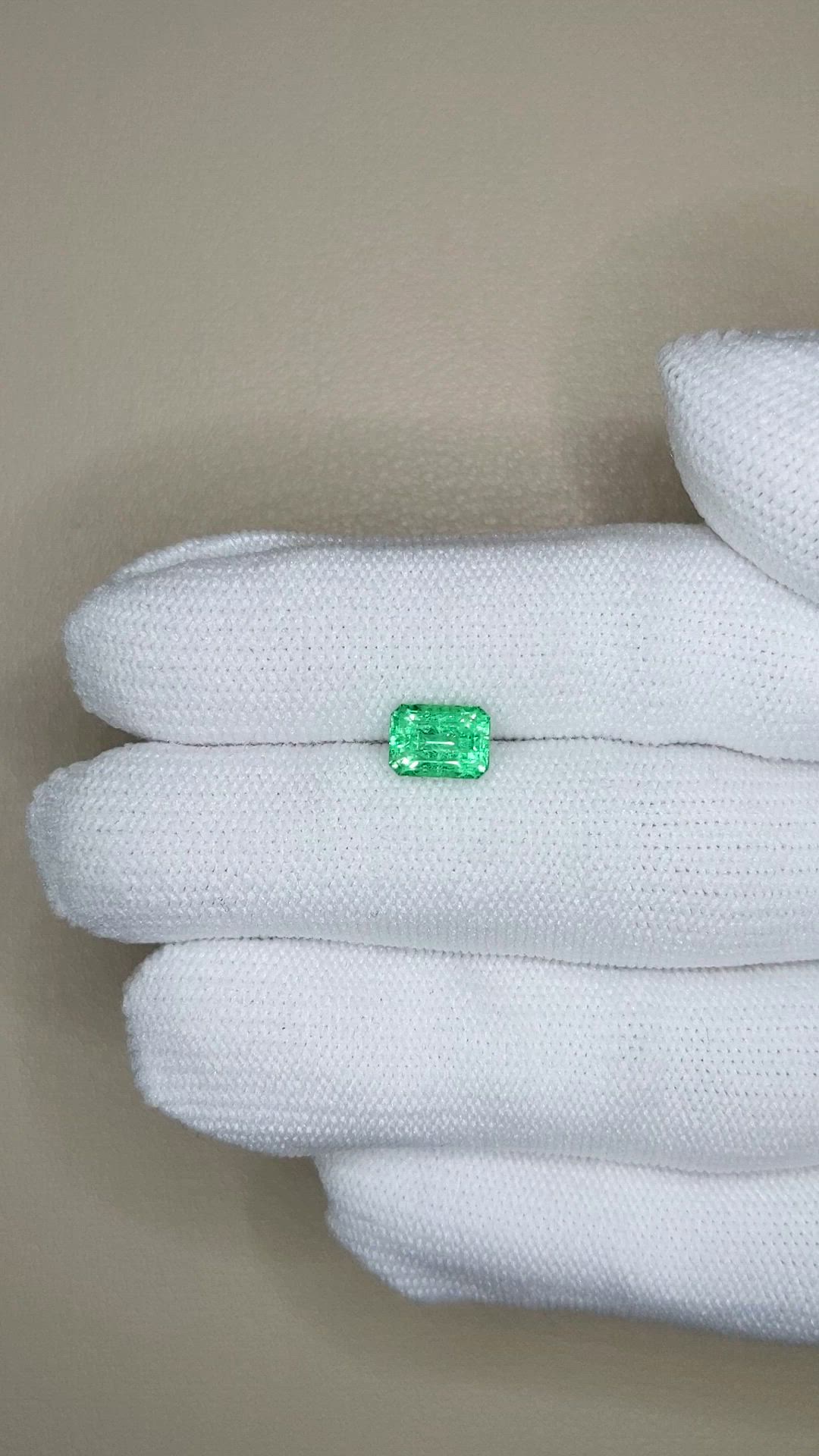 1.41 Ct. Emerald from Russia Size Video